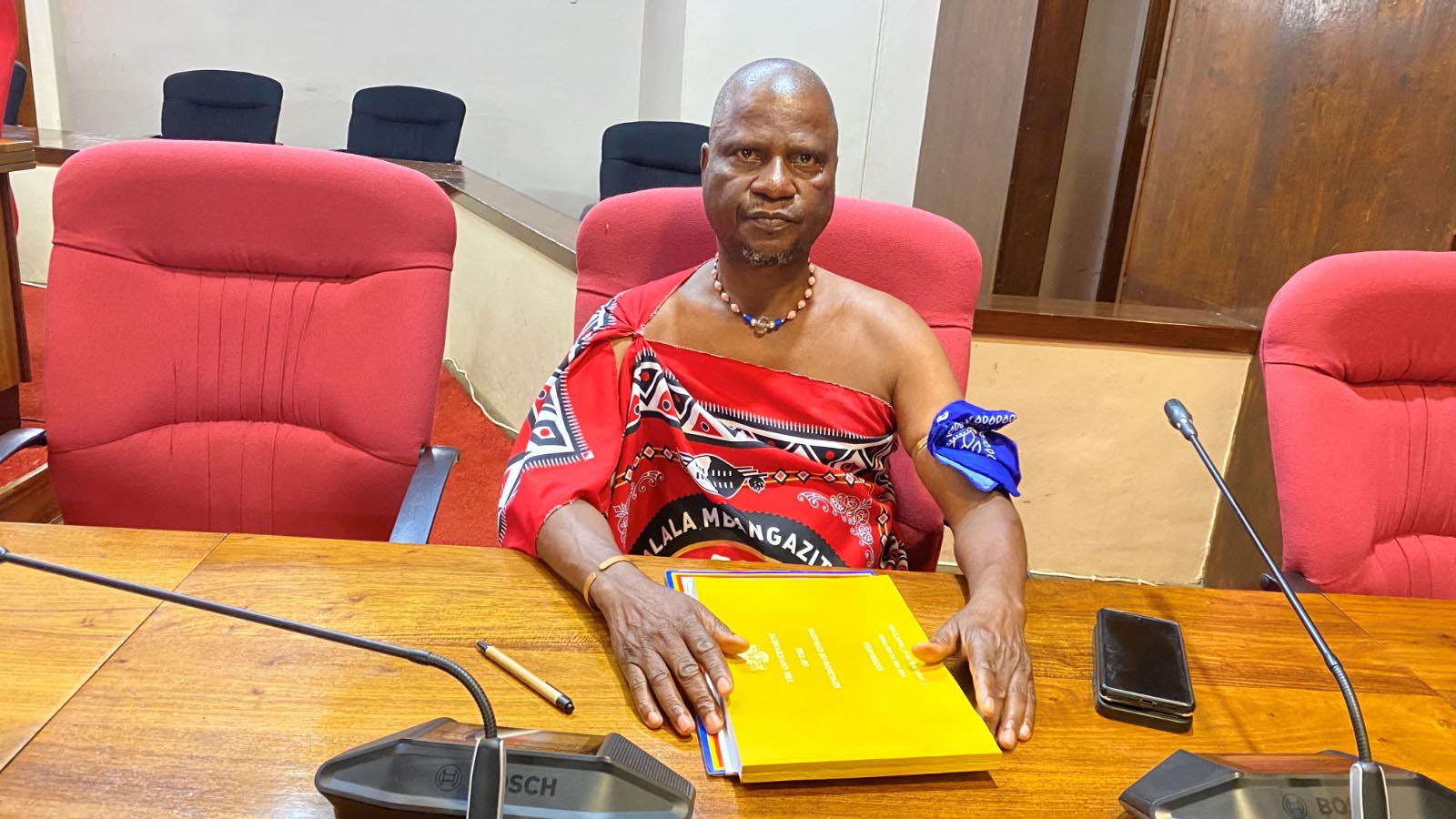 The Minister for Agriculture Mandla Tshawuka during the ministry’s annual performance report debate by its portfolio committee in Parliament yesterday. (Pics: Khulile Thwala)